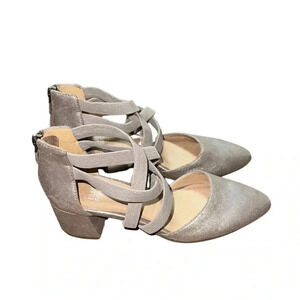 Eileen Fisher Juku Metallic Gold Heel Size 6